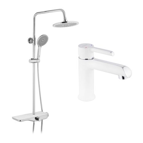 Набір 2 в 1 душова система Kroner Armada-W065 + змішувач Essen-W010