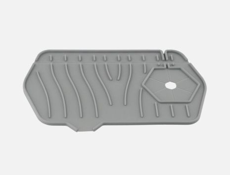 RB4 силіконовий килим для мийки сірий VALESO 24*15 RB4 силіконовий килим для мийки сірий VALESO 24*15