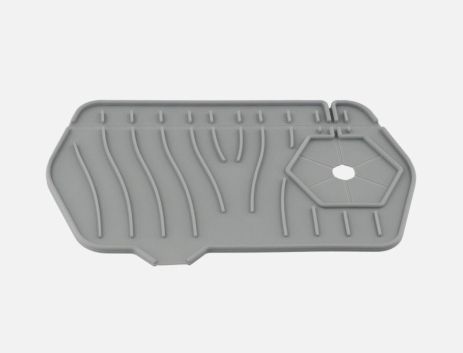 RB4 силіконовий килим для мийки сірий VALESO 24*15