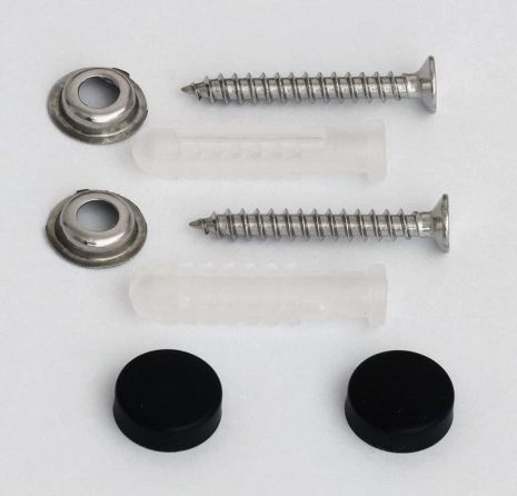 Кріплення (дюбеля) для поличок (з заглушками чорними)