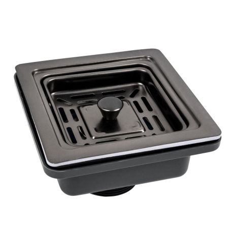Верхня квадратна частина сифону під мийку Handmade (PVD чорна) Верхня квадратна частина сифону під мийку Handmade (PVD чорна)