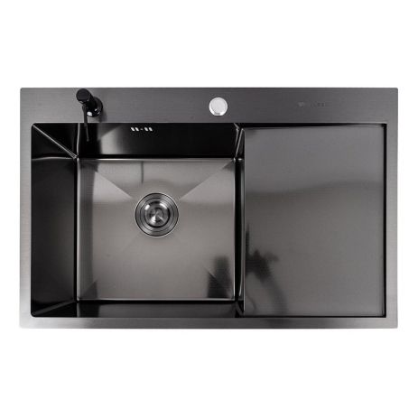 CM 78*50 L DÉCOR Мийка PVD чорна Valeso Handmade (3.0/0.8)