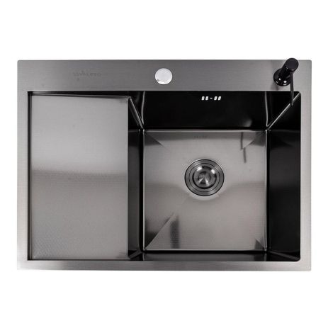 CM 65*50 R DÉCOR Мийка PVD чорна Valeso Handmade (3.0/0.8)