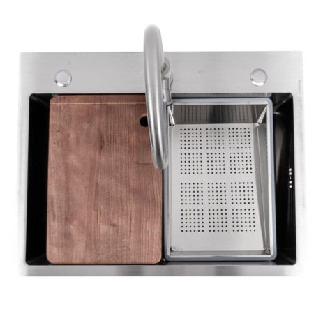 CM 64*50B Кухонная мойка нержавейка (Work station) Valeso Handmade
