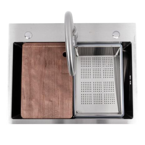 Кухонная мойка (Work station) 64*50 см из нержавейки от Valeso Handmade Кухонная мойка (Work station) 64*50 см из нержавейки от Valeso Handmade