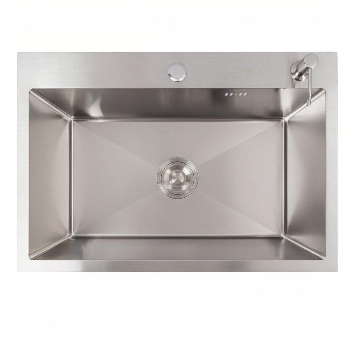Кухонна мийка 65*45 нержавійка VALESO Handmade (3,0/1,5) (ексклюзивна) Кухонна мийка 65*45 нержавійка VALESO Handmade (3,0/1,5) (ексклюзивна)