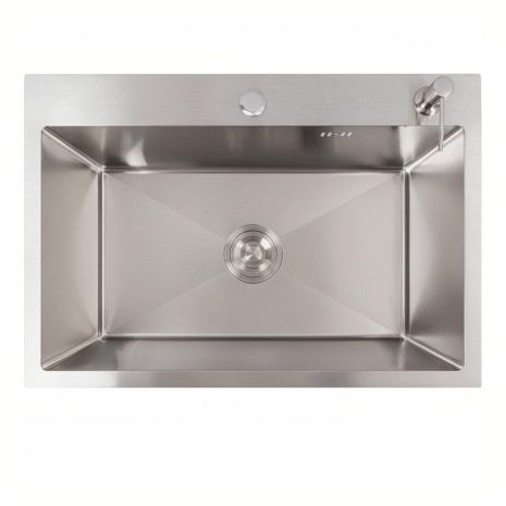 Кухонна мийка нержавіюча сталь 65*45 Valeso Handmade (сифон круглий, 3,0/0,8)