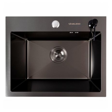 Кухонна мийка Valeso Handmade 50*40 PVD чорна (3,0/0,8)