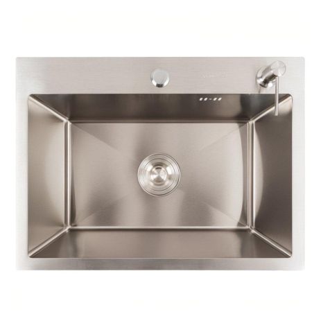 Кухонная мойка 58*43 из нержавеющей стали VALESO Handmade (сифон круглый, 3.0/0.8) Кухонная мойка 58*43 из нержавеющей стали VALESO Handmade (сифон круглый, 3.0/0.8)