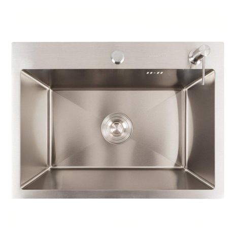 Кухонна мийка VALESO Handmade 58*43 з нержавіючої сталі (товщина 3.0/1.5)