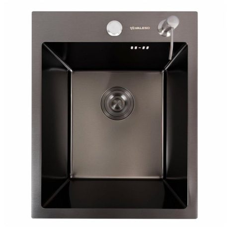 Мийка кухонна PVD чорна 40*50 VALESO Handmade (товщина 3,0/1,5) Мийка кухонна PVD чорна 40*50 VALESO Handmade (товщина 3,0/1,5)