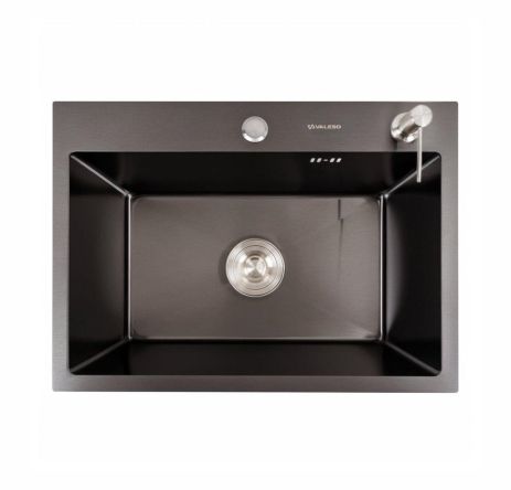 Кухонная мойка 58x43 PVD черная VALESO Handmade (3,0/1,5) Кухонная мойка 58x43 PVD черная VALESO Handmade (3,0/1,5)