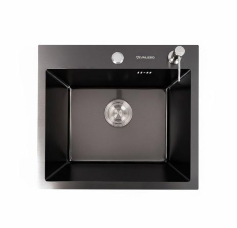 Мойка кухонная 50*45 черная VALESO Handmade с PVD покрытием (3,0/1,5) Мойка кухонная 50*45 черная VALESO Handmade с PVD покрытием (3,0/1,5)