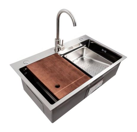 Мийка кухонна Valeso Handmade CM 75*46B Workstation з нержавіючої сталі Мийка кухонна Valeso Handmade CM 75*46B Workstation з нержавіючої сталі