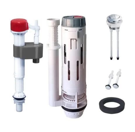 Комплект арматуры Чехия KT-0302-1/2" спускная и наполнительная с нижним клапаном