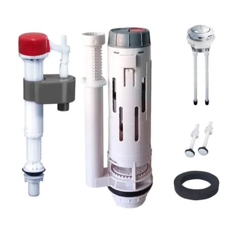 Комплект арматури Чехія KT-0302-1/2" спускна та наповнювальна з нижнім клапаном