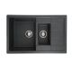 Кухонная гранитная мойка Platinum 7850W TOSKANA матовый антрацит