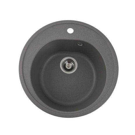 VALESO LUNA 510 гранитная кухонная мойка, матовая, серый муссон