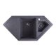 Гранитная кухонная мойка Platinum 9950 PANDORA матовая Микс