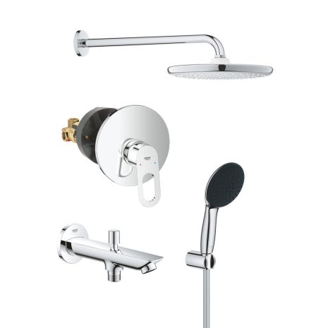 Душевая система скрытого монтажа Grohe Vitalio Start 250 с изливом для ванны и смесителем Bauloop UA290810R3