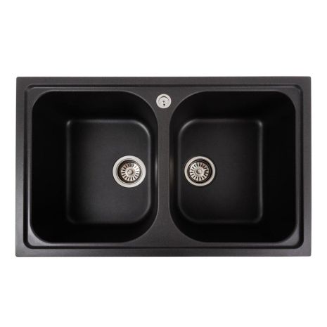 Гранітна мийка для кухні Platinum 7950 Equatoria матовий Моріон