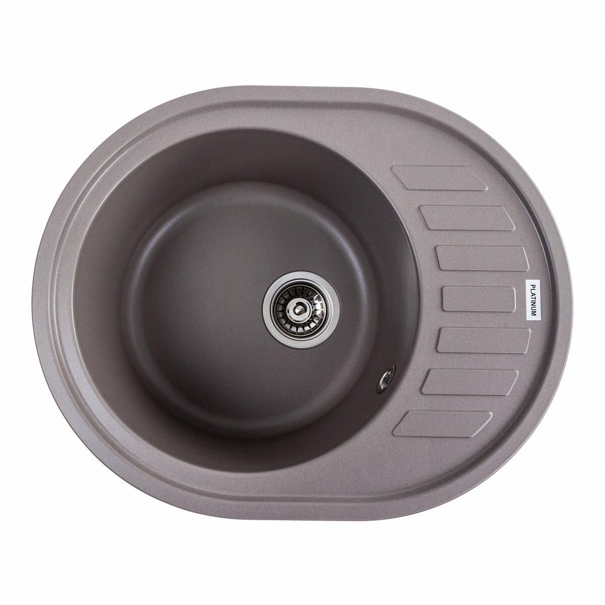 Гранитная мойка для кухни Platinum 6250 SOUL матовая Дюна Гранитная мойка для кухни Platinum 6250 SOUL матовая Дюна
