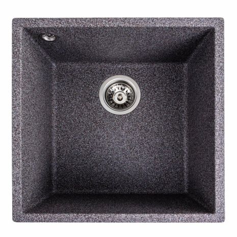 Гранітна мийка для кухні Platinum 4040 RUBA матовий мікс