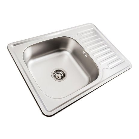 Кухонна мийка з нержавіючої сталі Valeso 7050, ДЕКОР (0,8/180 мм)