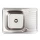 Кухонна мийка з нержавіючої сталі 7050 Platinum ДЕКОР (0,8/180 мм) Кухонна мийка з нержавіючої сталі 7050 Platinum ДЕКОР (0,8/180 мм)