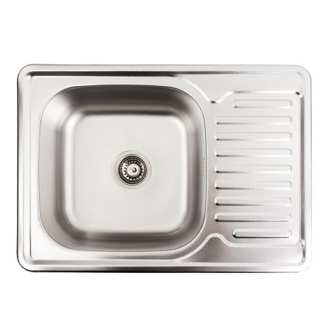 Кухонна мийка з нержавіючої сталі 7050 Platinum ДЕКОР (0,8/180 мм)