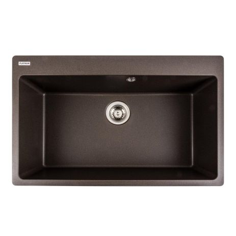 Гранитная мойка для кухни Platinum 7850 Bogema матовая Темная скала Гранитная мойка для кухни Platinum 7850 Bogema матовая Темная скала