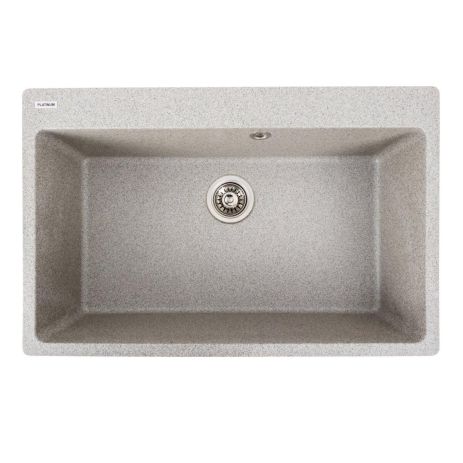 Гранитная мойка для кухни Platinum 7850 Bogema матовая (серая) Гранитная мойка для кухни Platinum 7850 Bogema матовая (серая)