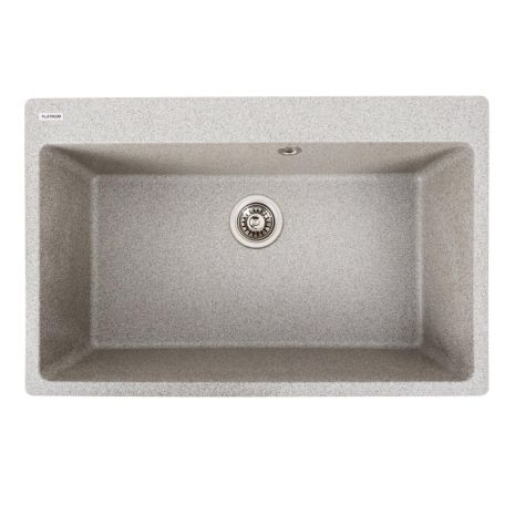 Гранитная мойка для кухни Platinum 7850 Bogema матовая (серая) Гранитная мойка для кухни Platinum 7850 Bogema матовая (серая)