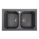 Гранитная мойка для кухни Platinum 7950 Equatoria матовый Серый муссон