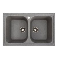 Гранитная кухонная мойка Platinum 7950 Equatoria серый