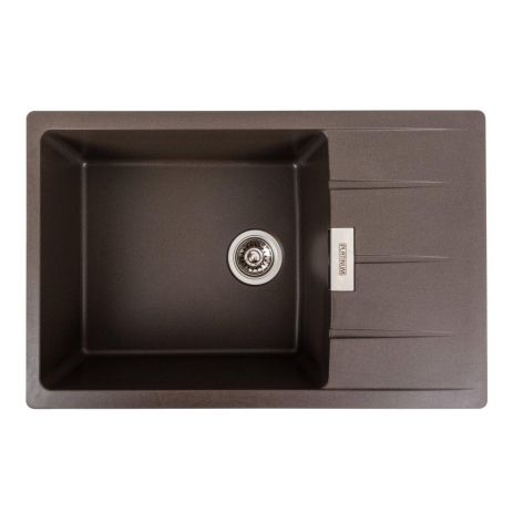 Гранітна мийка для кухні Platinum 7850 ROMA матова Темна скеля Гранітна мийка для кухні Platinum 7850 ROMA матова Темна скеля