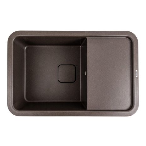 Гранитная мойка для кухни Platinum 7850 CUBE матовая Темная скала Гранитная мойка для кухни Platinum 7850 CUBE матовая Темная скала