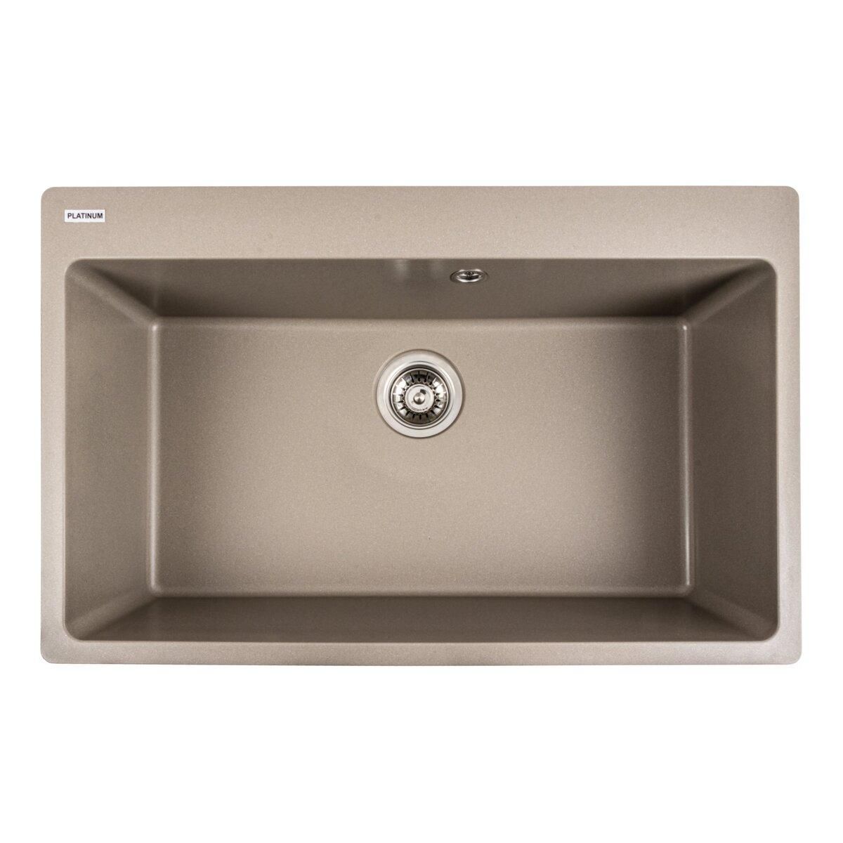 Гранитная мойка для кухни Platinum 7850 Bogema матовый Титан Гранитная мойка для кухни Platinum 7850 Bogema матовый Титан