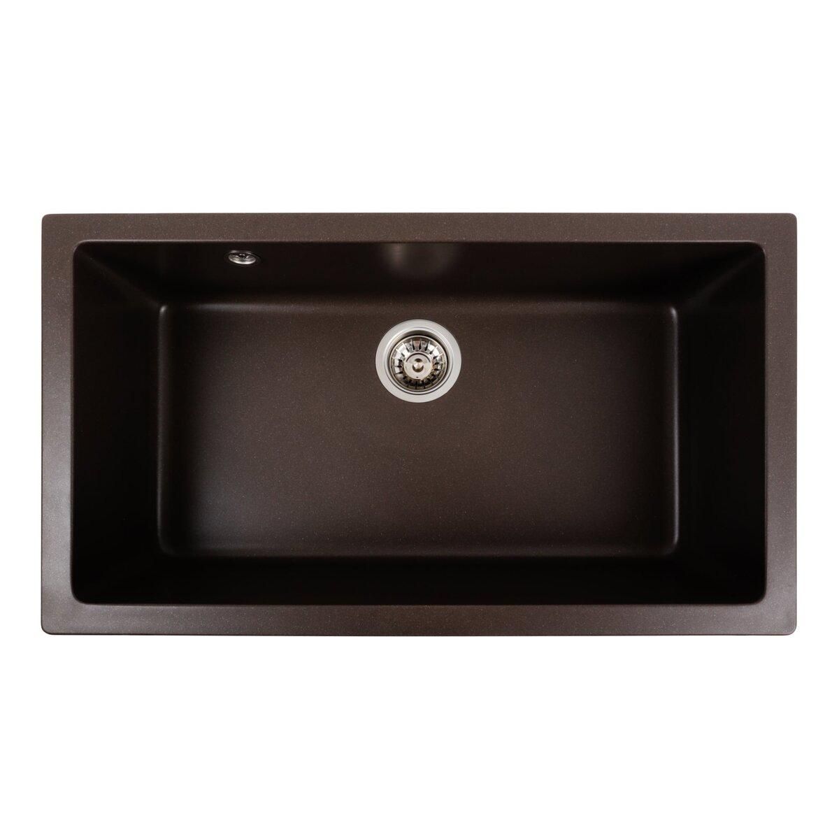 Гранитная мойка для кухни Platinum 7945 Paruana матовая Темная скала Гранитная мойка для кухни Platinum 7945 Paruana матовая Темная скала
