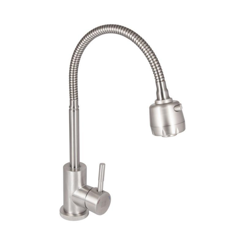 Смеситель для кухни Lidz Aria 015F41 с гибким изливом (k35) LDARI015F41NKS45306 Nickel Смеситель для кухни Lidz Aria 015F41 с гибким изливом (k35) LDARI015F41NKS45306 Nickel
