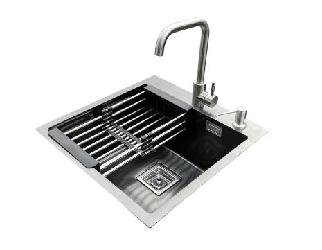 Комплект мийка + змішувач Romzha Arta Nova U-450BL B