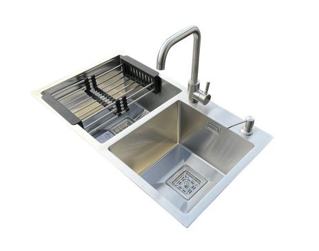 Комплект мийка + змішувач Romzha Arta Nova U-730D B