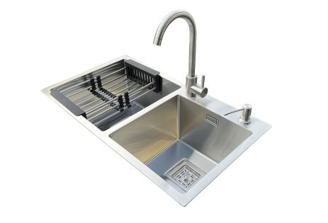 Комплект мийка + змішувач Romzha Arta Nova U-730D A