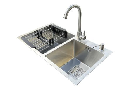 Комплект мийка + змішувач Romzha Arta Nova U-730D A