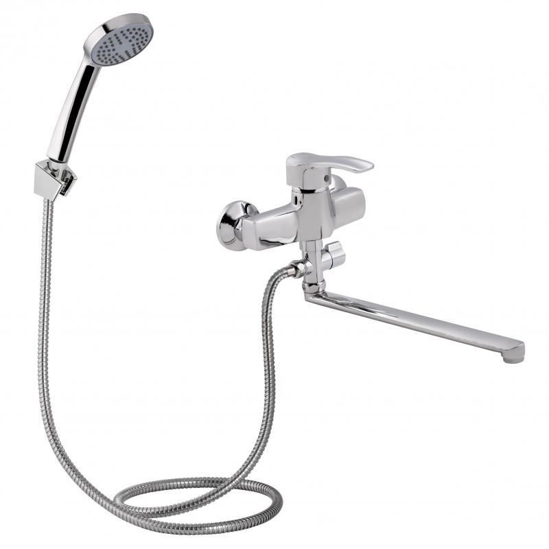 Змішувач для ванни Lidz Anny 005C2 з поворотним виливом (з душовим гарнітуром) (k40) LDANN005C2CRM35102 Змішувач для ванни Lidz Anny 005C2 з поворотним виливом (з душовим гарнітуром) (k40) LDANN005C2CRM35102