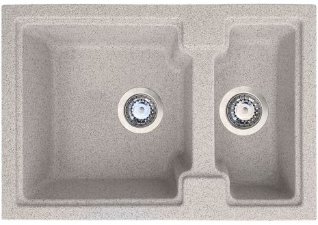 Кухонна мийка Romzha Patrat 62D Gri (802)