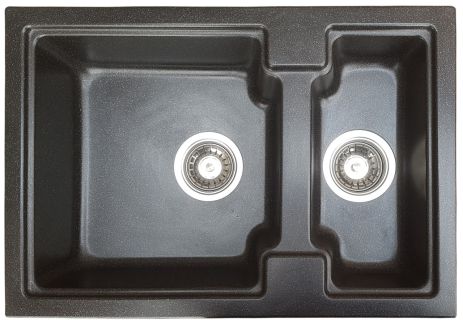 Кухонна мийка Romzha Patrat 62D Antracit (902)