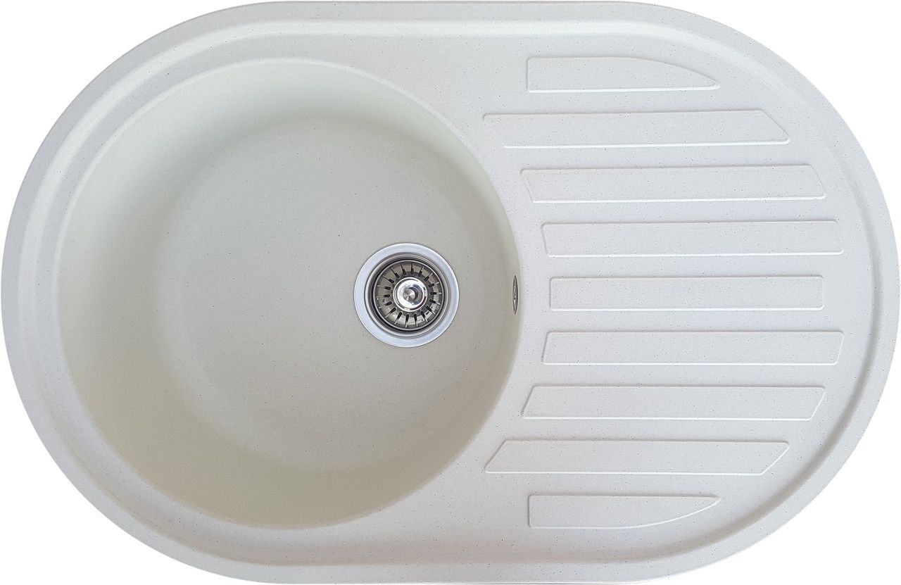 Кухонна мийка Romzha Elegancia 77 Biela (102) Кухонна мийка Romzha Elegancia 77 Biela (102)