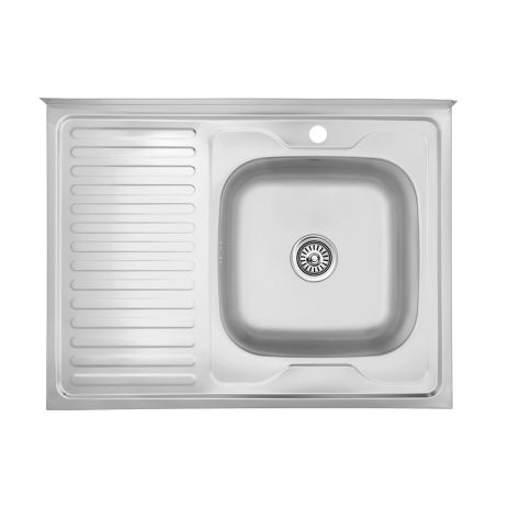 Кухонна мийка накладна Kroner KRP Satin — 6080R (0.6 мм) Кухонна мийка накладна Kroner KRP Satin — 6080R (0.6 мм)