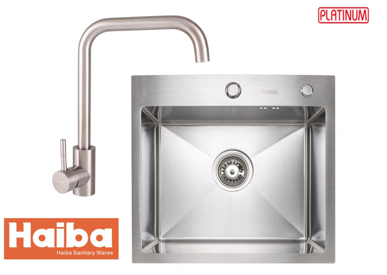 Набір мийка та змішувач із нержавіючої сталі HBSUS011GHMD5045 Набір мийка та змішувач із нержавіючої сталі HBSUS011GHMD5045